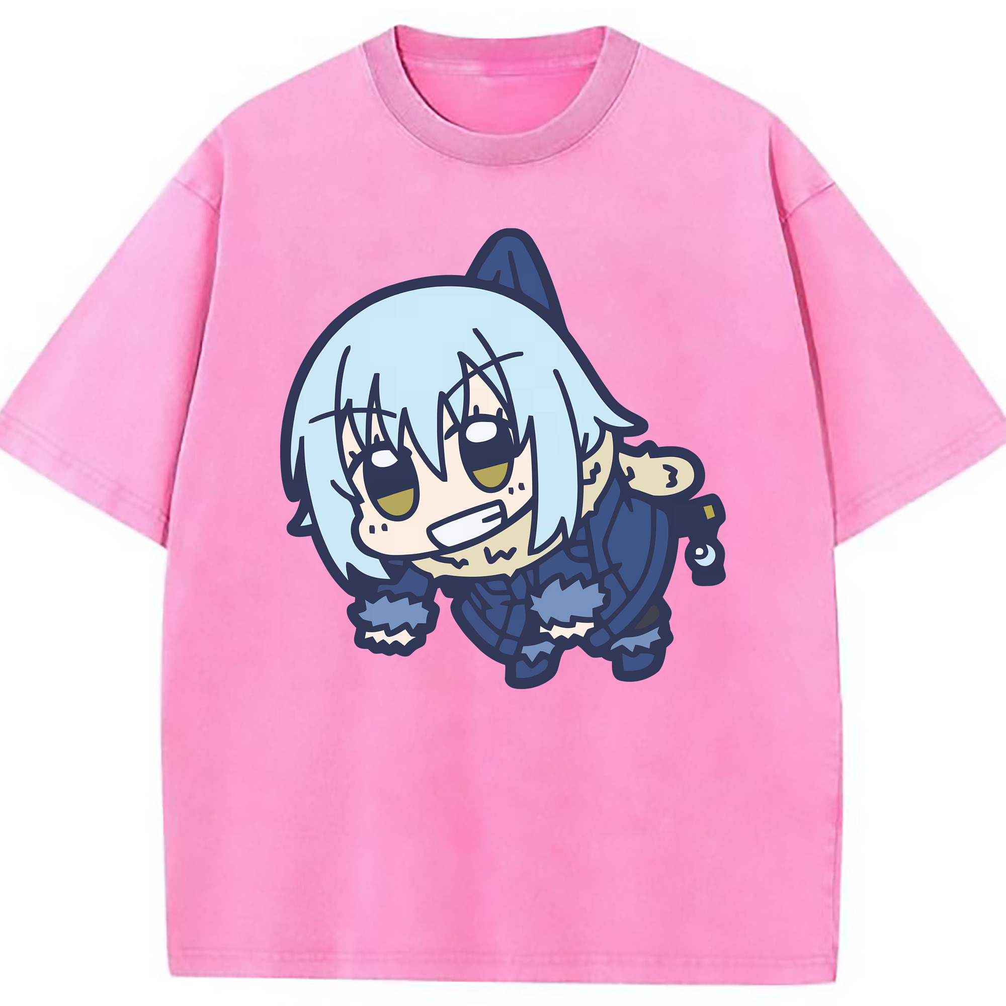 （画像用） 転スラ Regarding Reincarnated to Slime 綿100% ヴィンテージ風 半袖Tシャツ（フロントプリント）